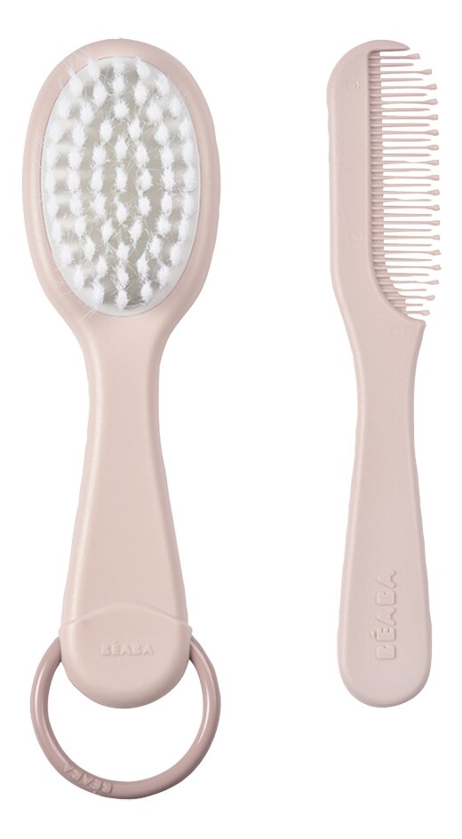 Béaba Peigne et brosse Old Pink