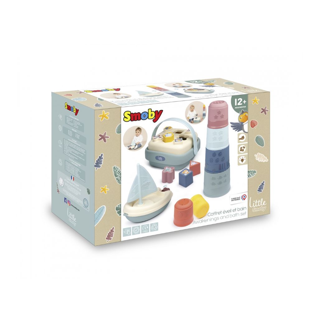 Smoby Set d’Activités et de Bain pour Bébé - 13 pièces