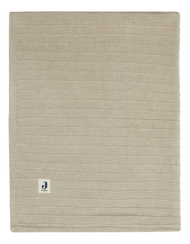 Jollein Couverture pour lit Pure Knit Velvet Nougat