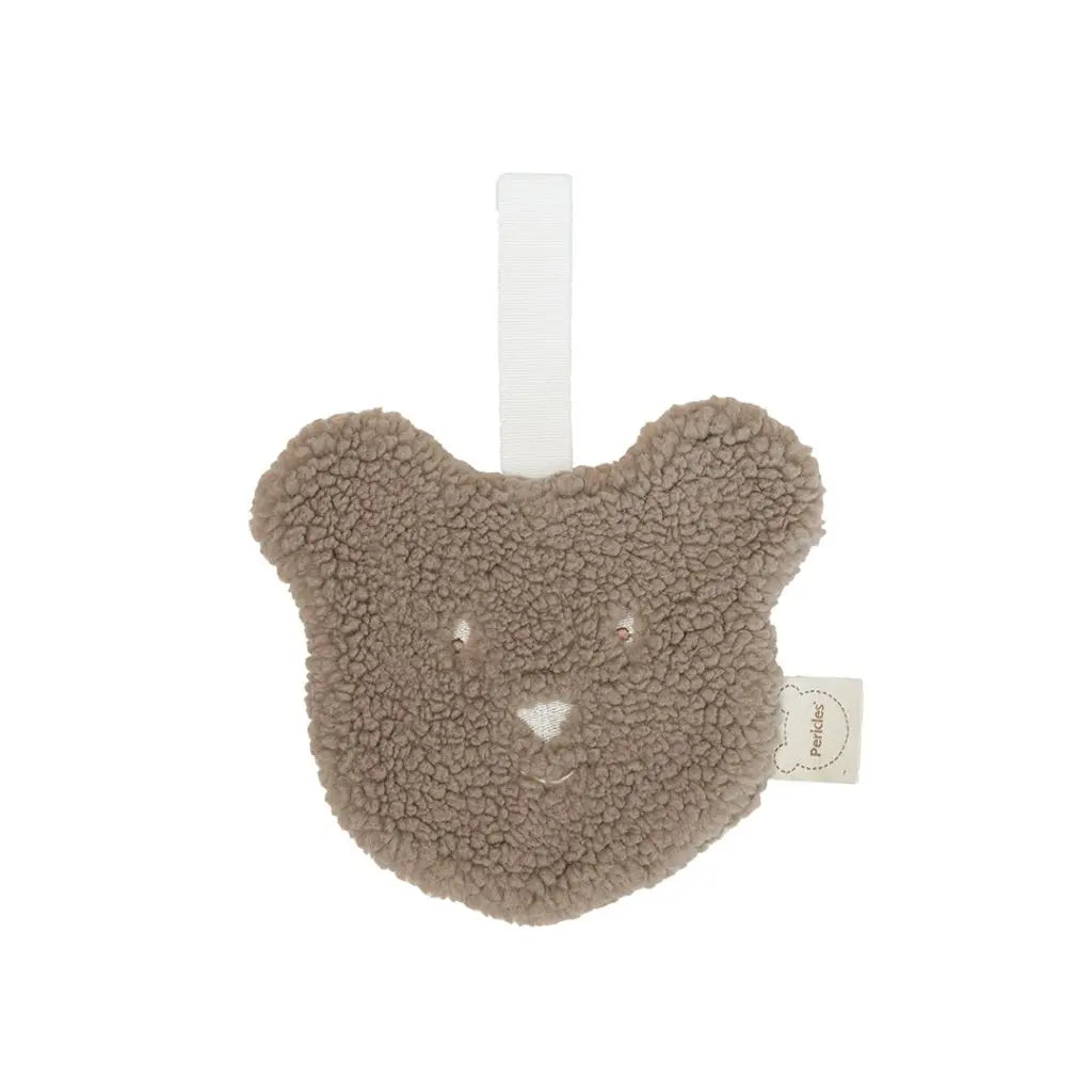 Pericles Attache-tétine ours chocolat