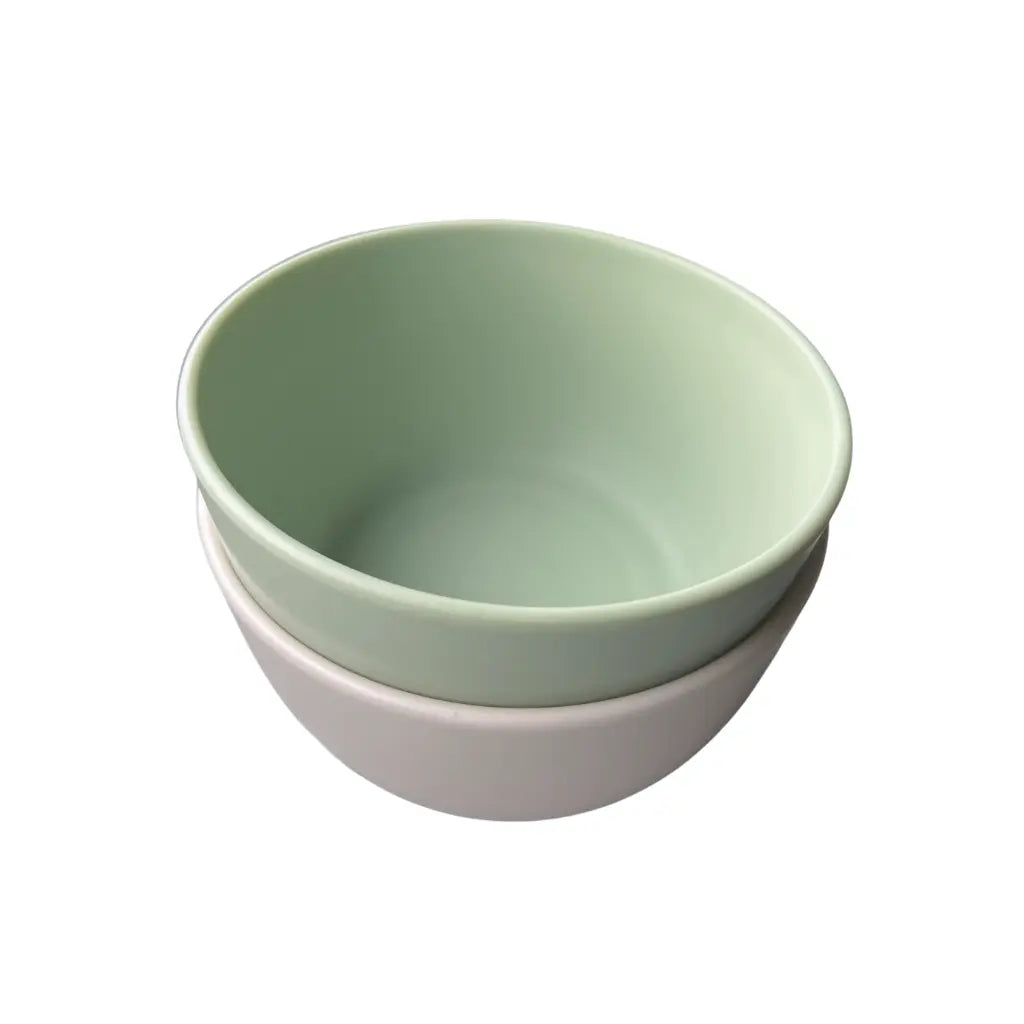 Dreambee Kommetje Essentials groen/beige - 2 stuks