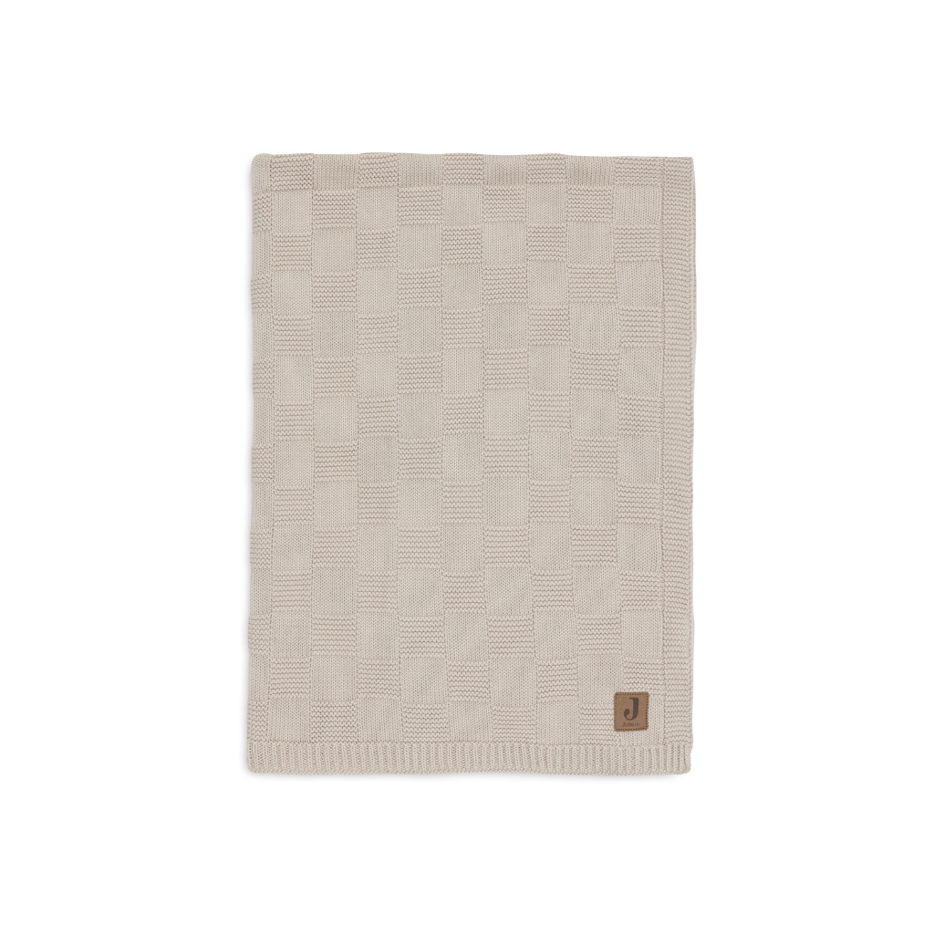 Jollein Deken voor wieg Box Knit Warm Sand 100 x 150 cm