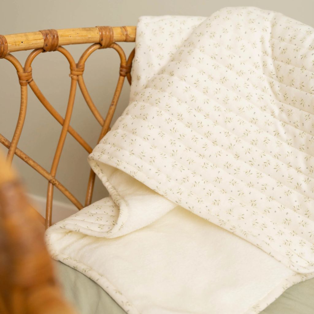 Little Dutch Couverture pour berceau ou parc Blueberry Leaves Lg 70 x L 100 cm