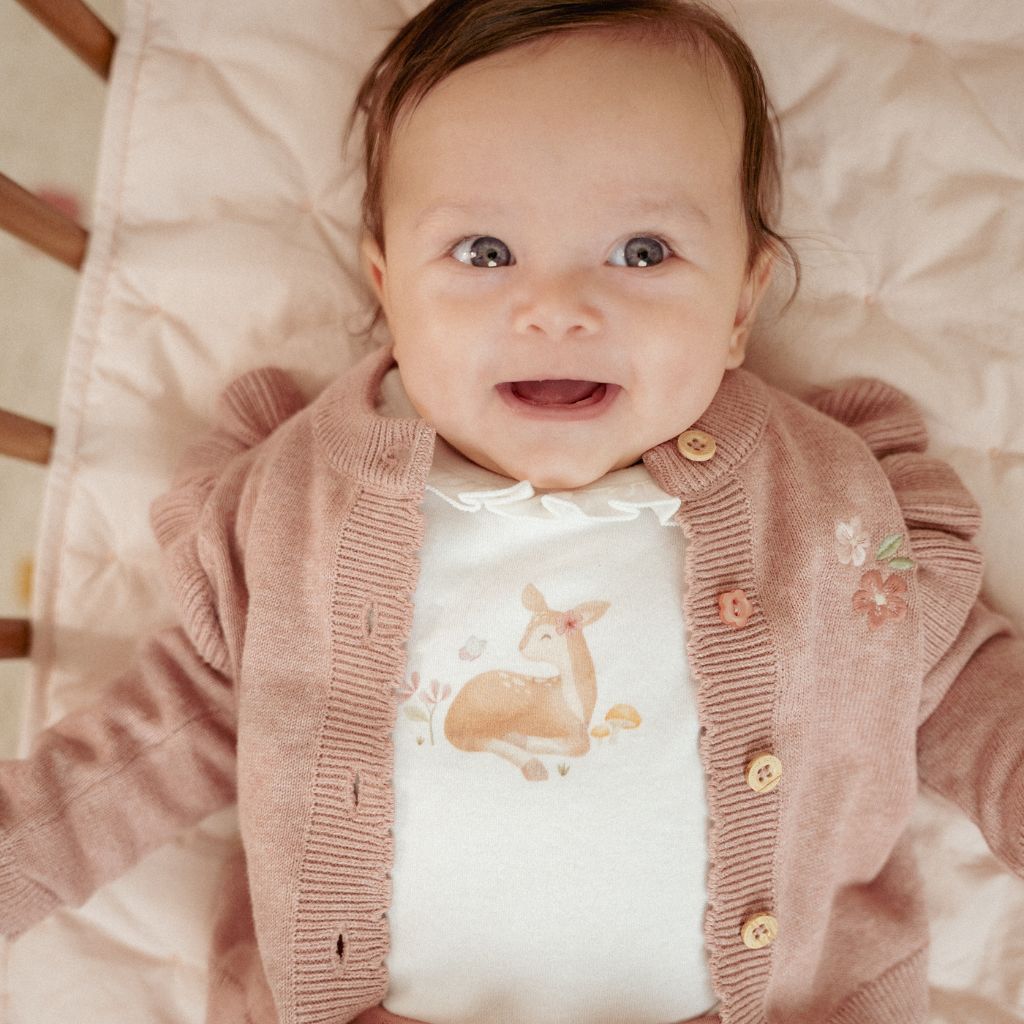 Little Dutch T-shirt met lange mouwen Fairy Garden Off White