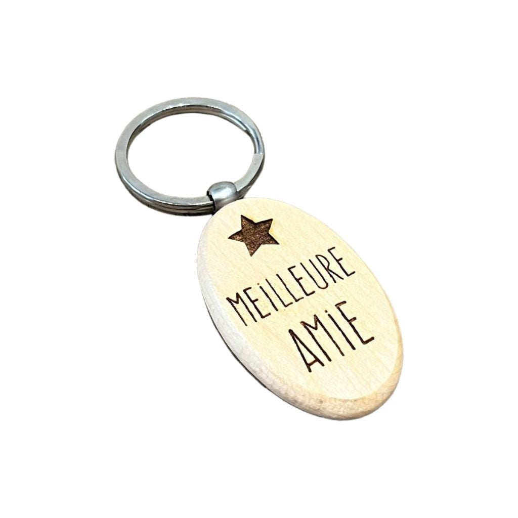 Dotti Sleutelhanger hout Meilleure Amie