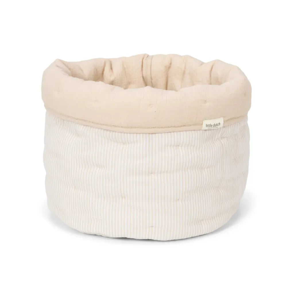 Little Dutch Panier de rangement grand Pure Soft beige