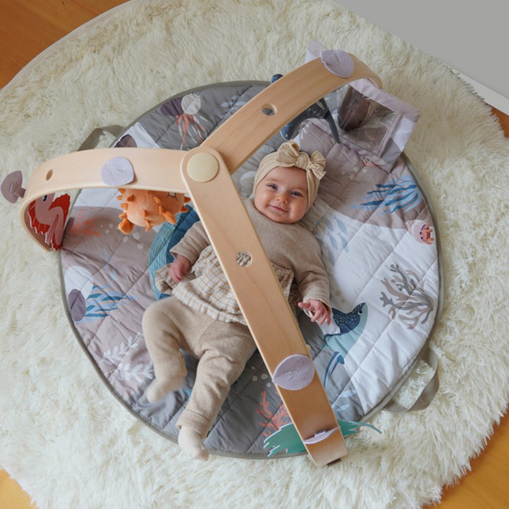 Bo Jungle Speeltapijt met houten boog Ocean Bliss