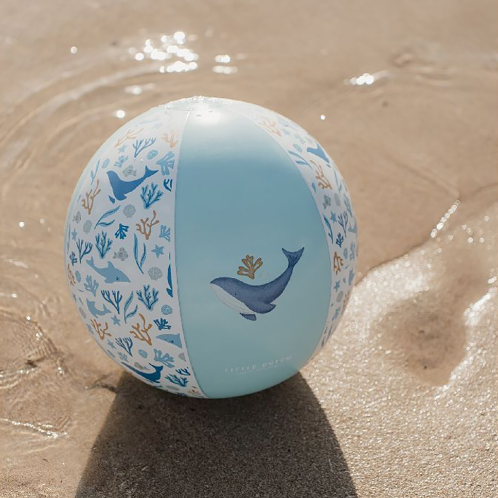 Little Dutch Strandbal Ocean Dreams Blauw 35 cm