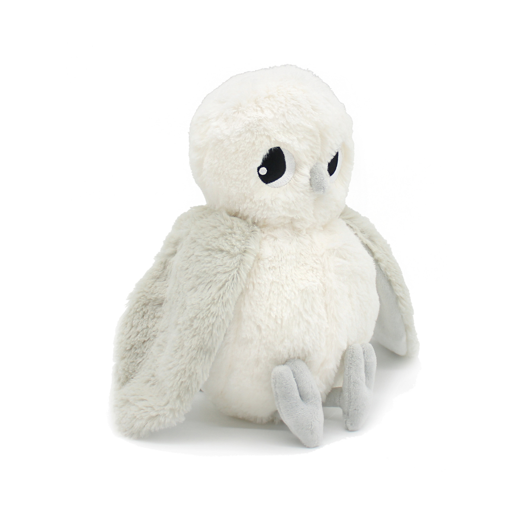 Les Déglingos Knuffel Coucou Polar Owl Mum & Baby Offwhite/Light Grey Ptipotos