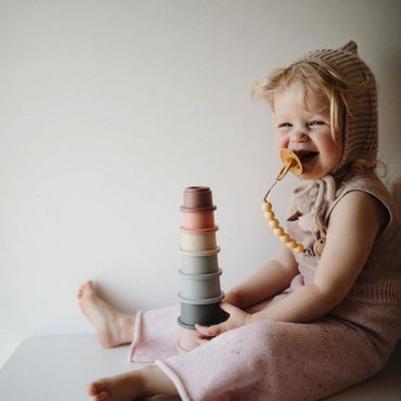 Mushie Pots à empiler Original 8 pots