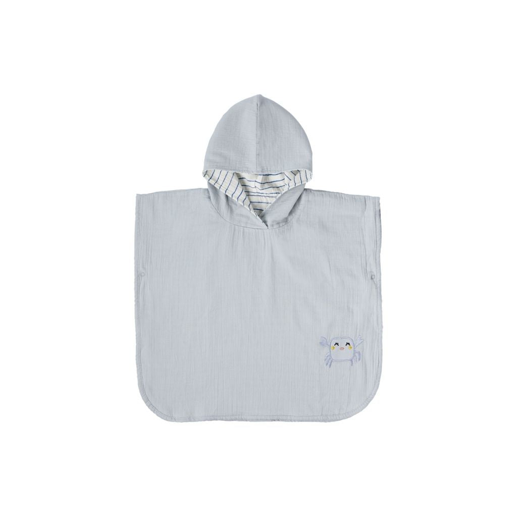 Dreambee Poncho Billie crabe réversible tetra gris