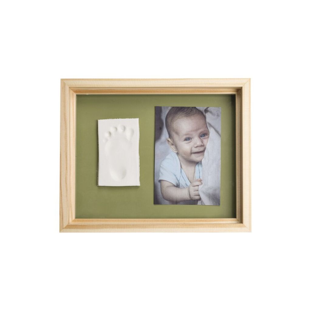 Baby Art Fotokader met gipsafdruk Pure Frame  Wood