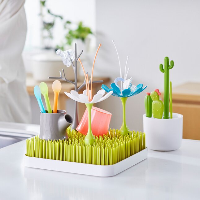 Boon Fleur pour égouttoir Grass Stem bleu