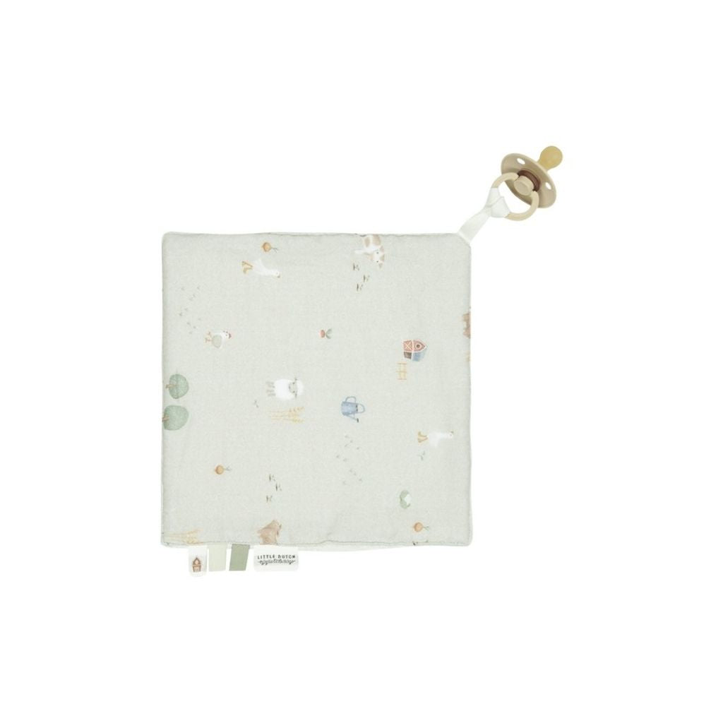 Little Dutch Fopspeendoekje Little Farm Olive Green