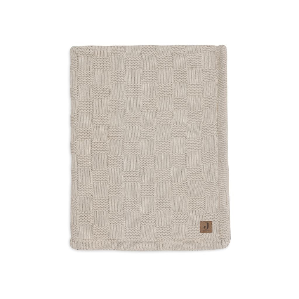 Jollein Deken voor bed Box Knit Warm Sand/Velvet 100 x 150 cm
