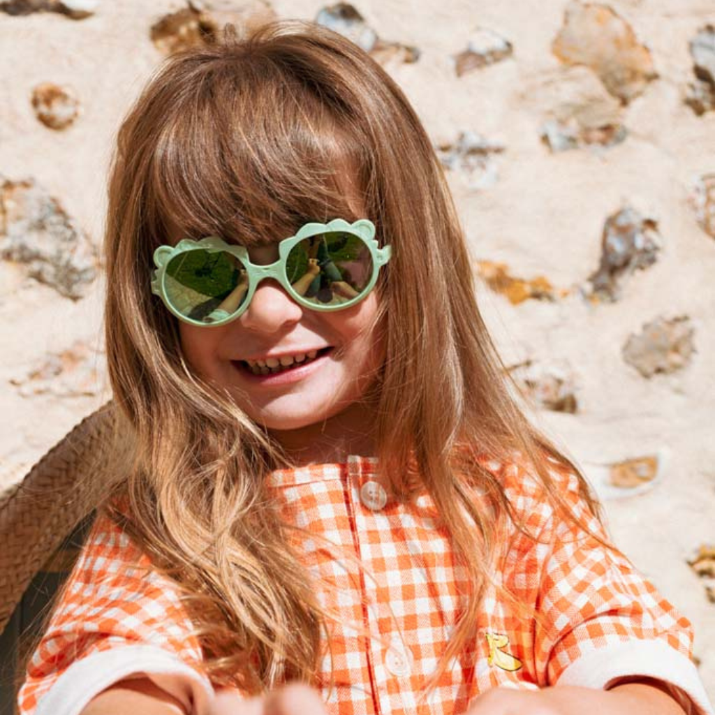 Ki ET LA Lunettes de soleil Lion vert de 1 an à 2 ans