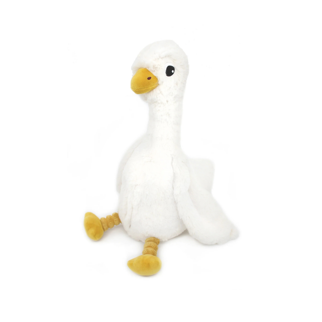Les Déglingos Peluche Jébongou oie Maman et Bébé blanche Ptipotos
