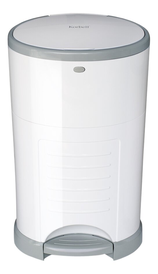 Korbell Poubelle à langes blanc