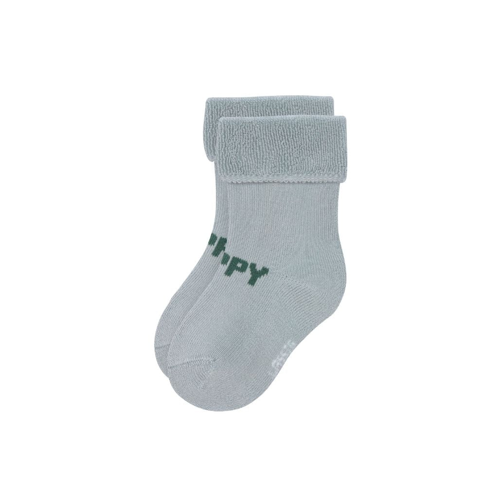 Lässig Paire de chaussettes Newborn Lemon bleu clair - 3 pièces