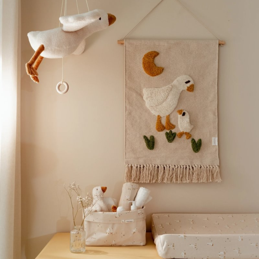 Little Dutch Essuie tetra Newborn Naturals Little Goose Beige L 70 x Lg 70 cm - 2 pièces