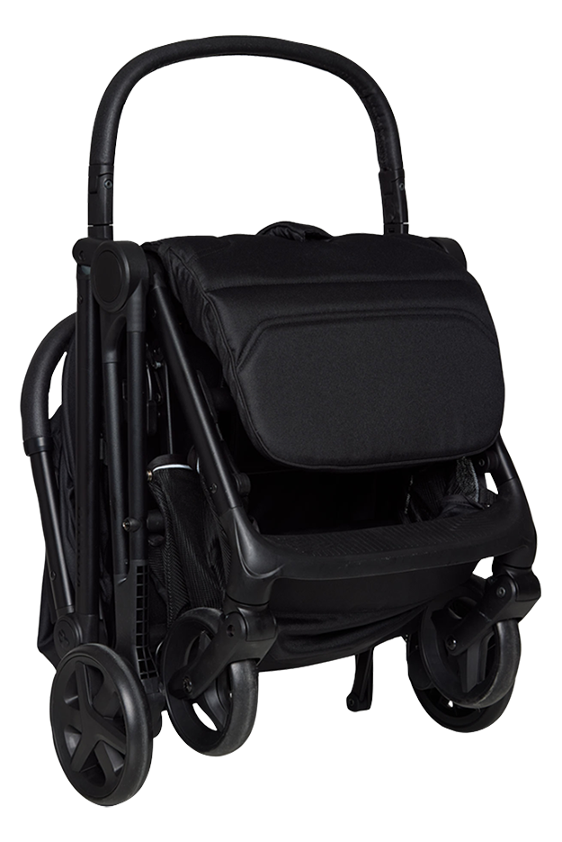 Koelstra Poussette canne Re-Act noir avec habillage de pluie