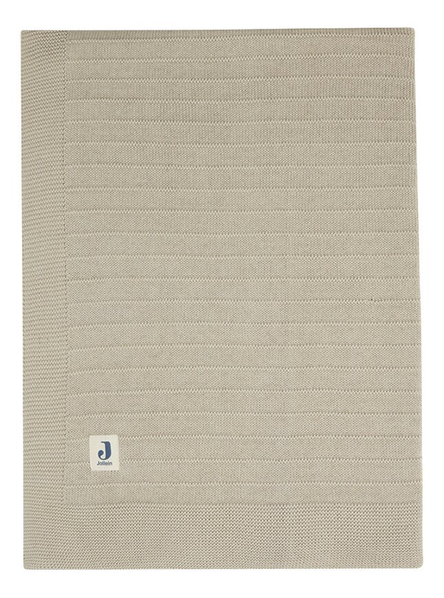 Jollein Couverture pour berceau ou parc Pure Knit Nougat