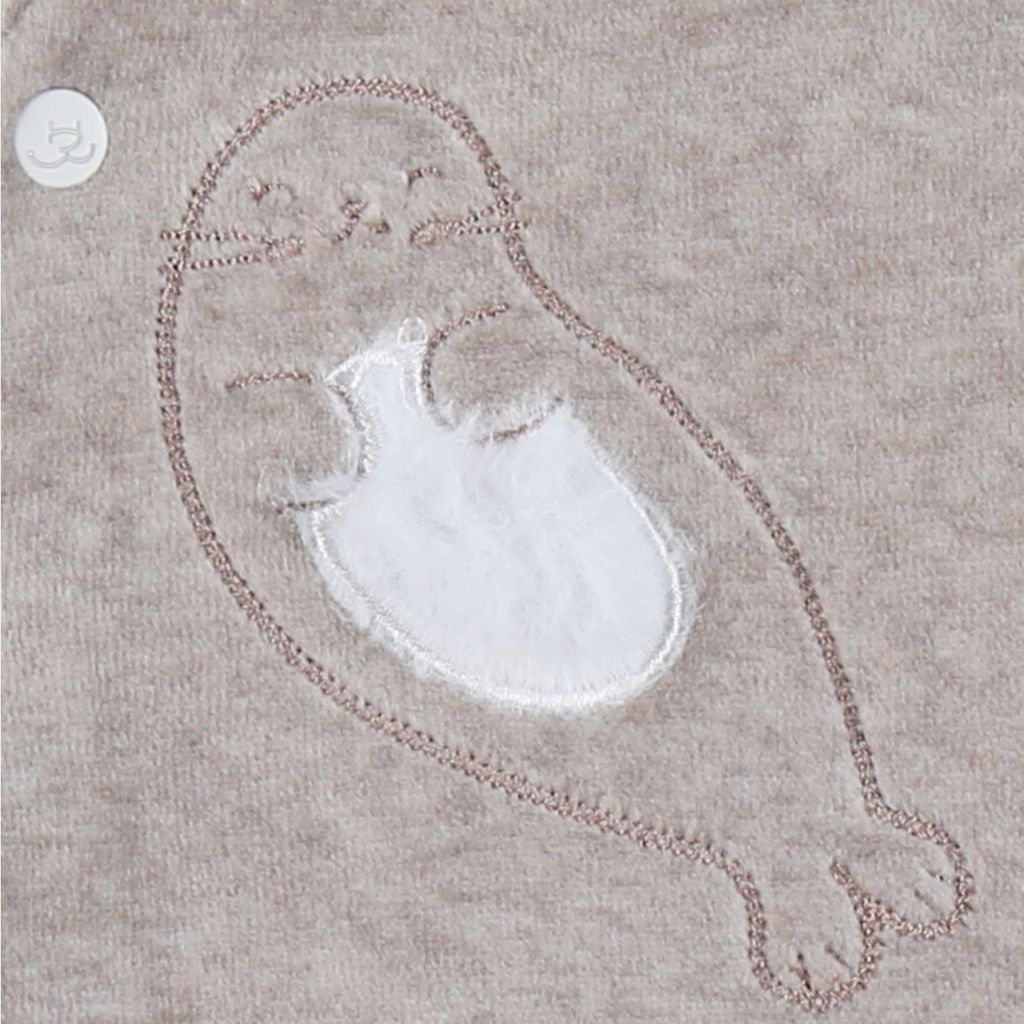 Noukie's Pyjama velours Seal beige unisexe
