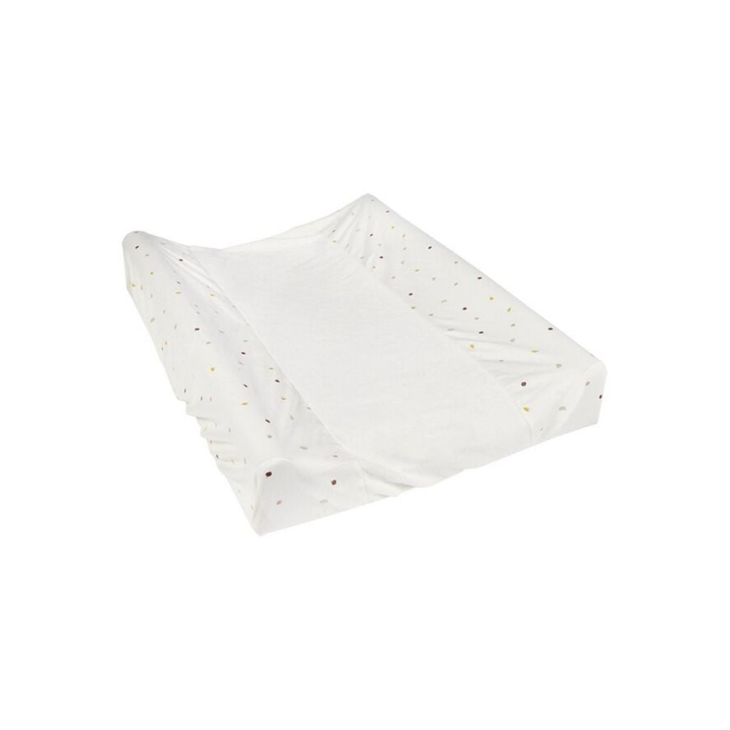 Dreambee Housse pour matelas à langer Jules & Odette Legumes ecru