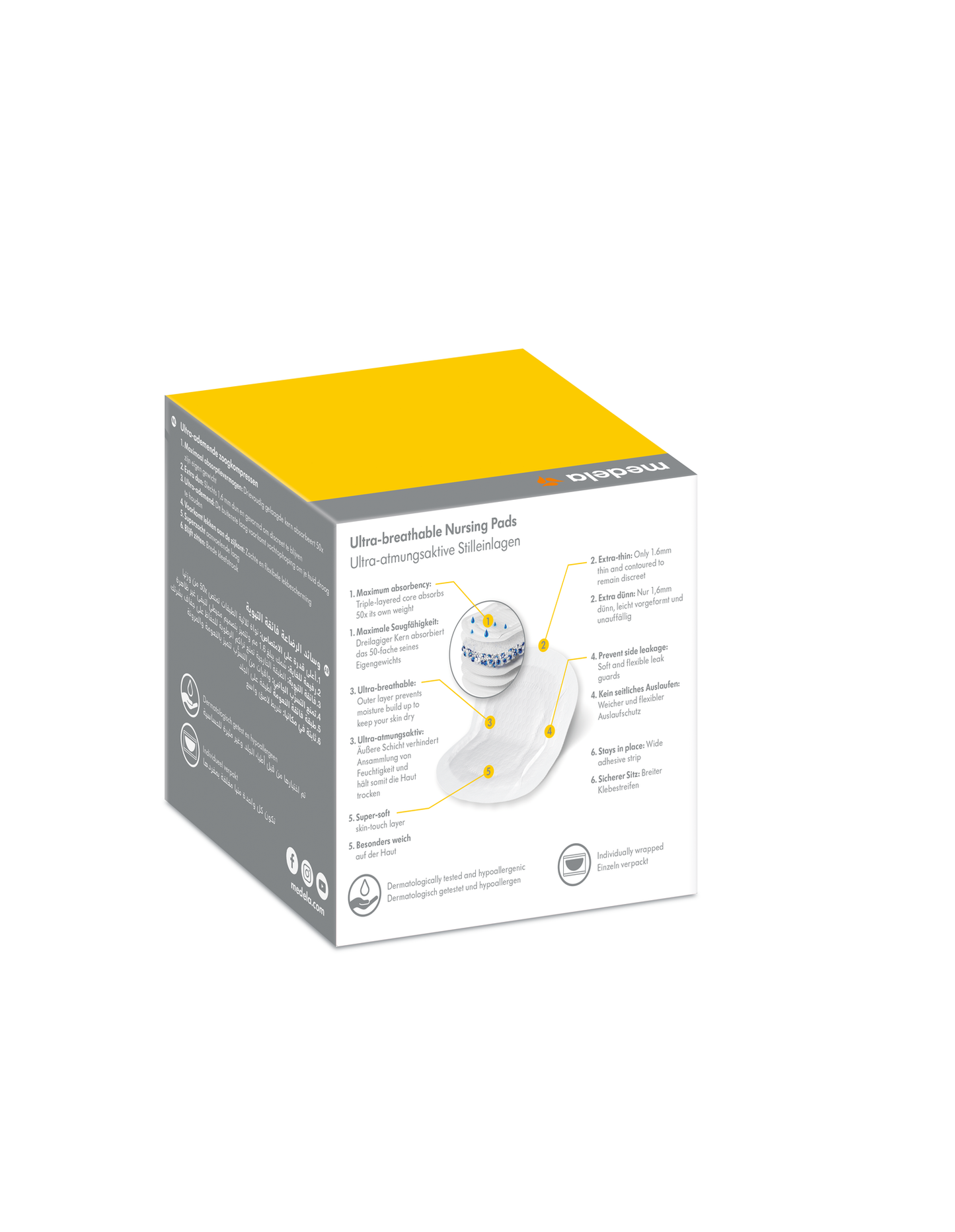 Medela Ultra-Ademende zoogkompressen - 60 stuks