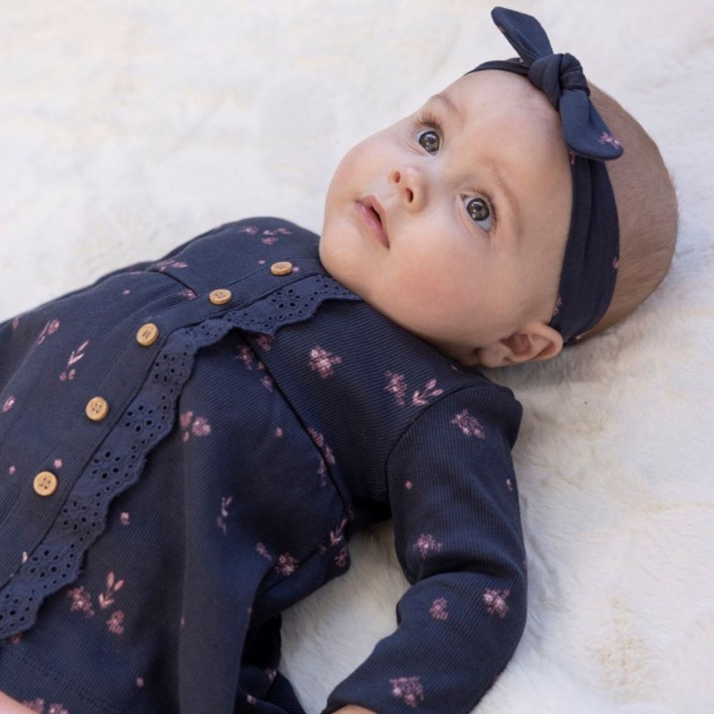 Feetje Robe rib Swanlake Navy