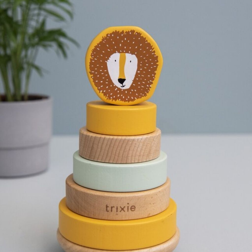 Trixie Pyramide à empiler en bois Animals Mr.Lion