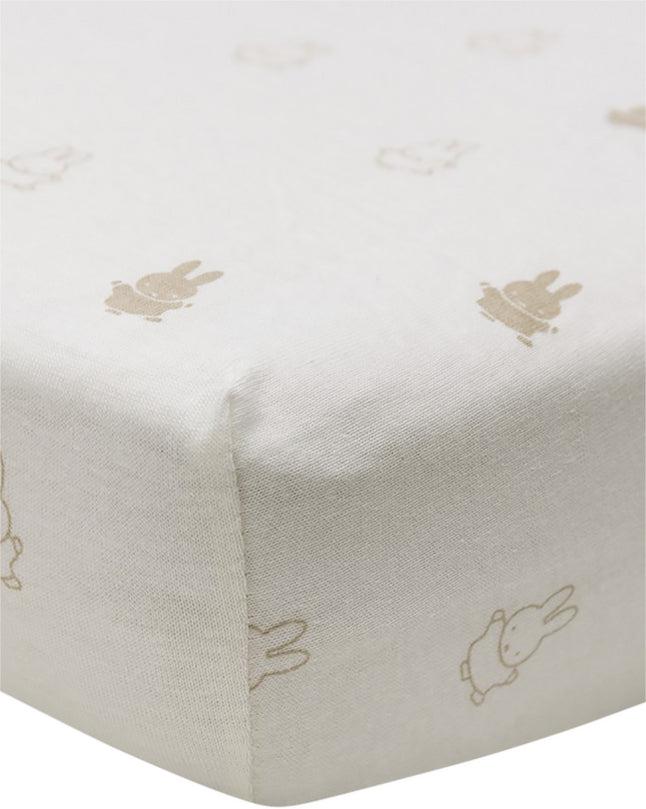 Jollein Hoeslaken voor bed Nijntje Nougat B 60 x L 120 cm