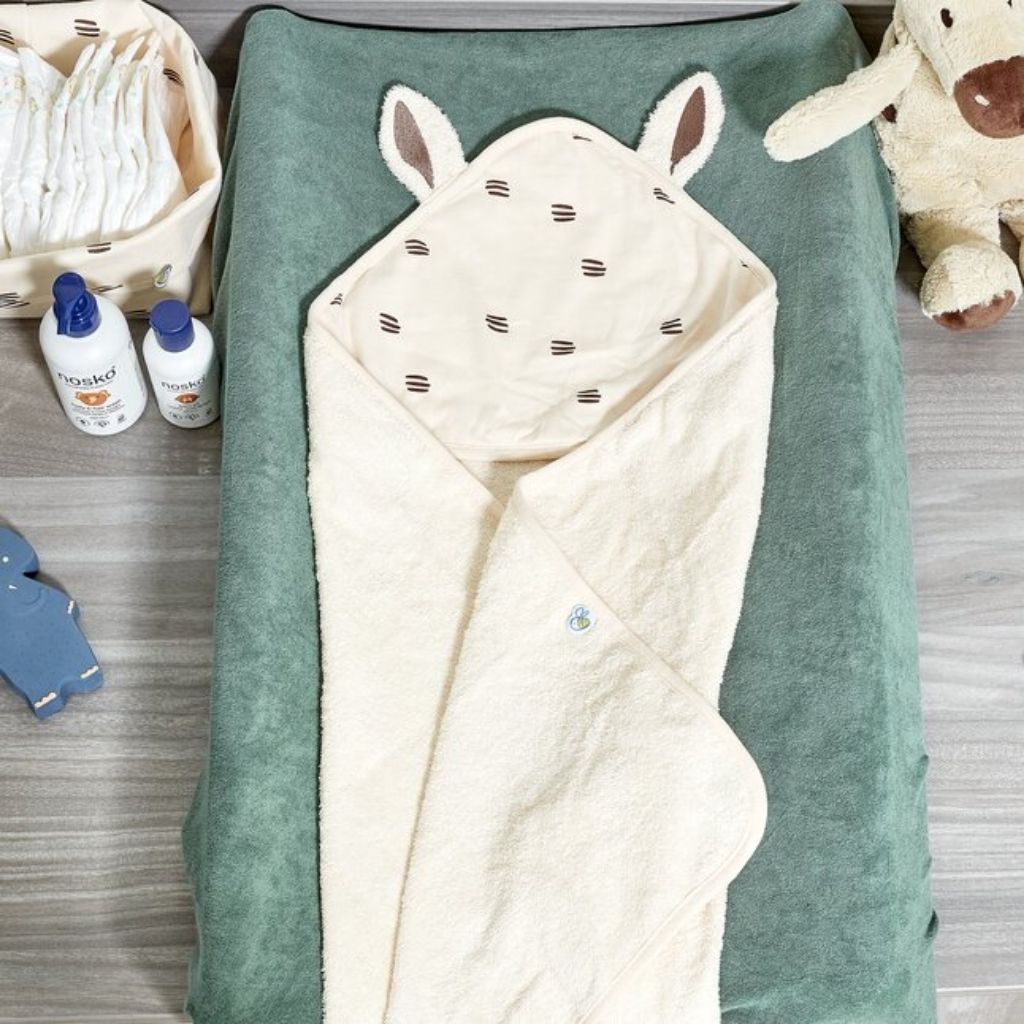 Dreambee Cape de bain Flo écru