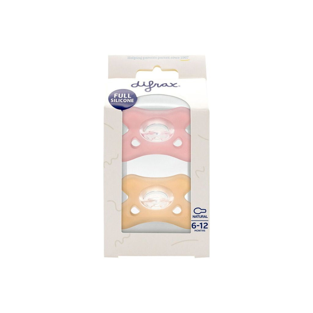 Difrax Sucette + 6 mois Natural Assorti