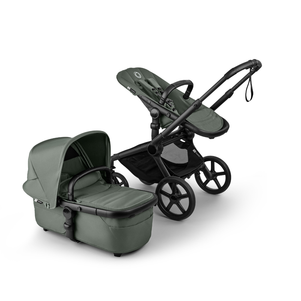 Bugaboo Poussette Fox 5 Renew avec nacelle Black / Forest Green