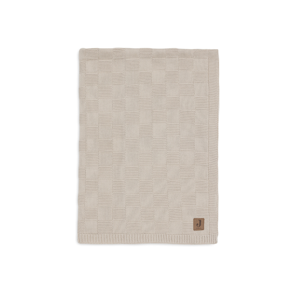 Jollein Couverture pour berceau Box Knit Warm Sand 75 x 100 cm