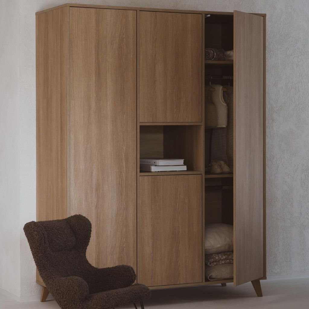 Quax Armoire 3 portes Loft Honey Ash