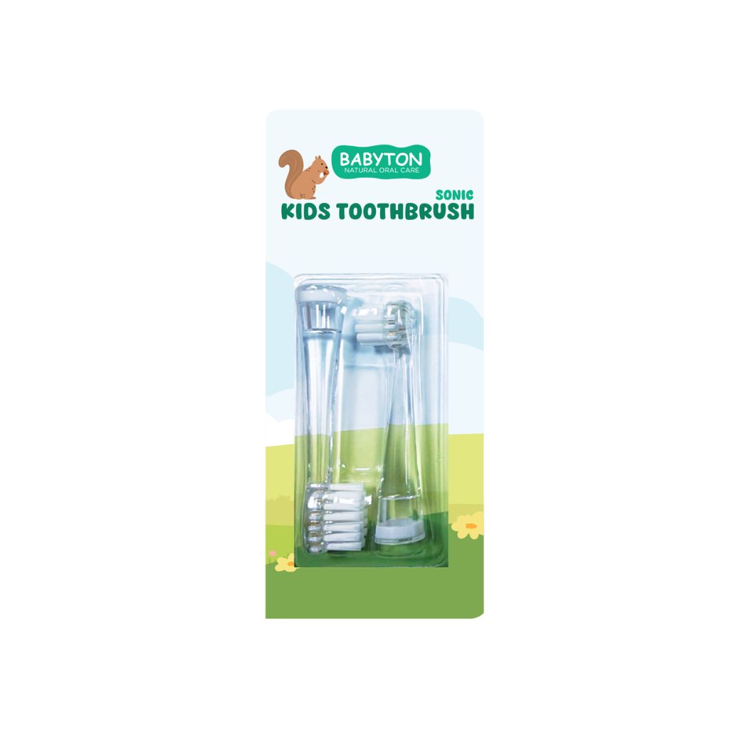 Babyton Têtes de rechange pour brosse à dents sonique - 2 pièces