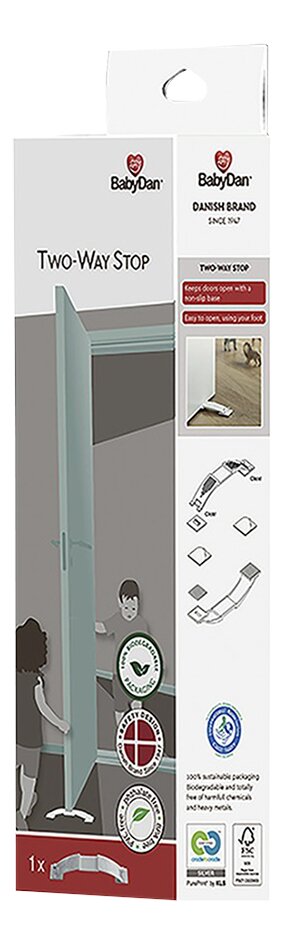 BabyDan tweerichting deurstop grond