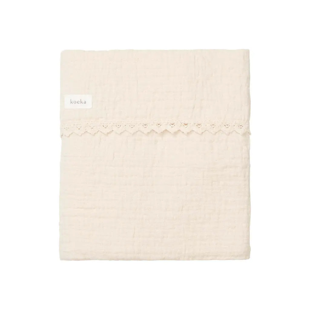 Koeka couverture pour berceau en dentelle Elba 100 x 75 cm