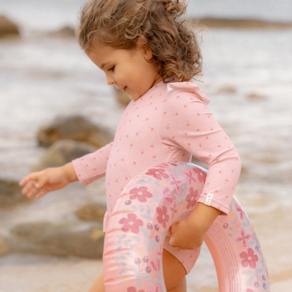 Little Dutch Badpak lange mouwen Sunny Flowers