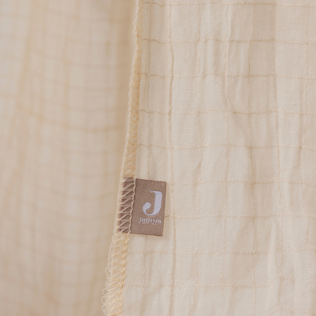Jollein Sluier Cosy Check Sand 155 cm