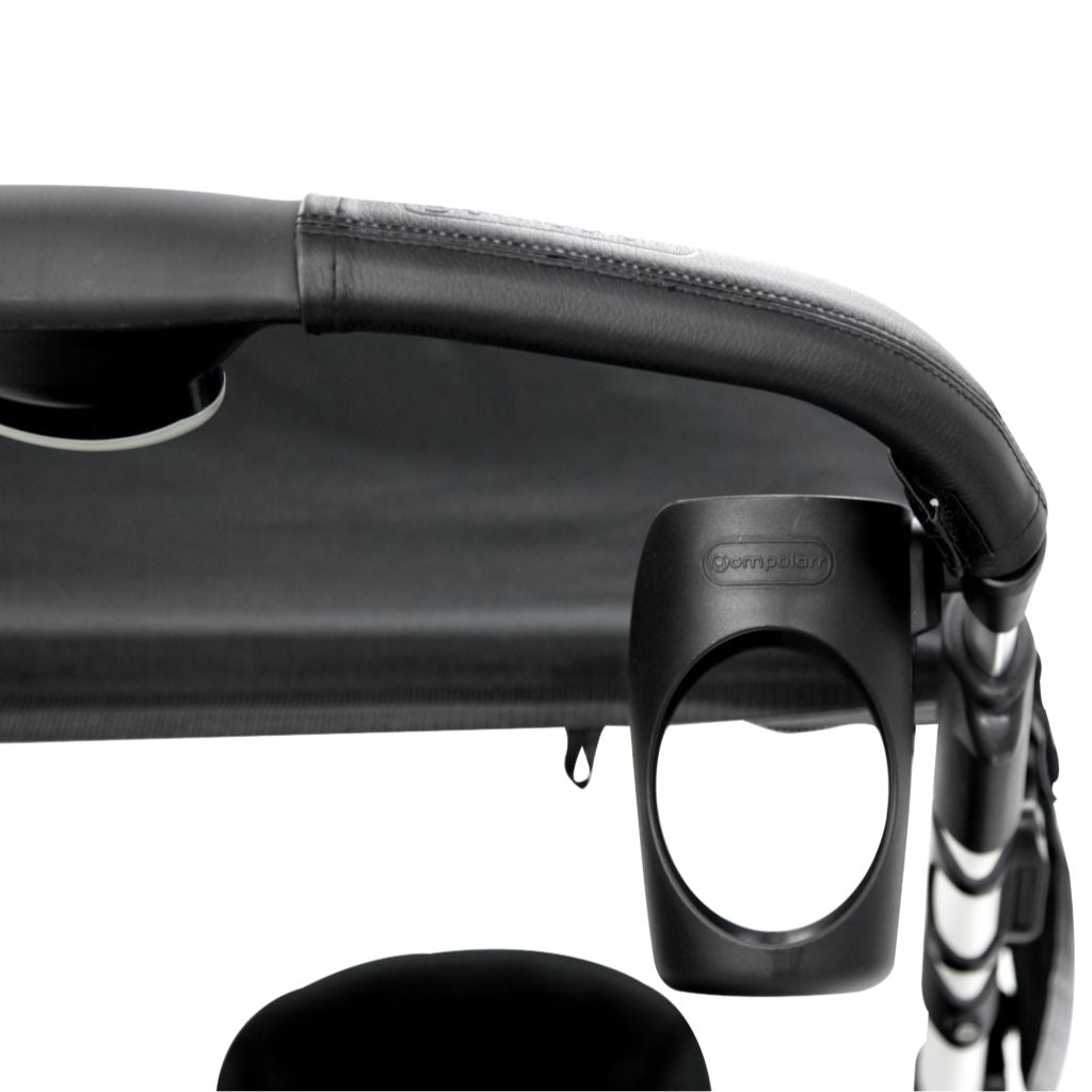 Pronto Stroller + accessoires met bekerhouder + opberghoes space grey