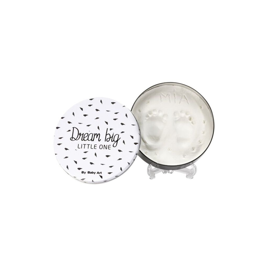 Baby Art Gipsafdruk Magic Box ronde doos Black/White