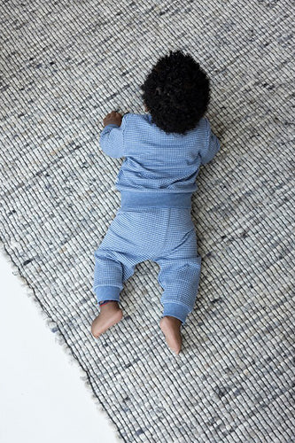 Feetje Pyjama Wafel Bleu Melange