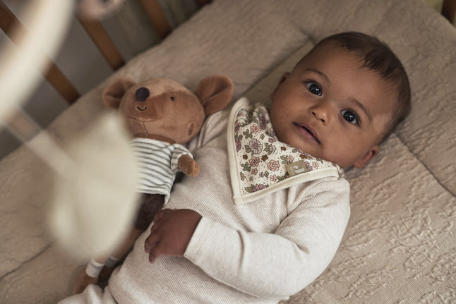 Jollein Bavoir bandana Retro Flowers - 2 pièces