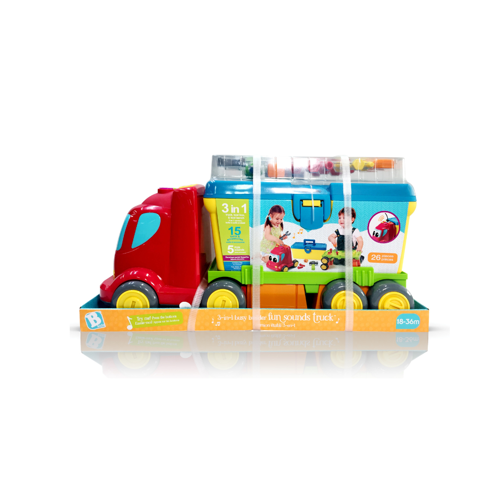 Bkids Camion de construction 3-en-1 avec sons