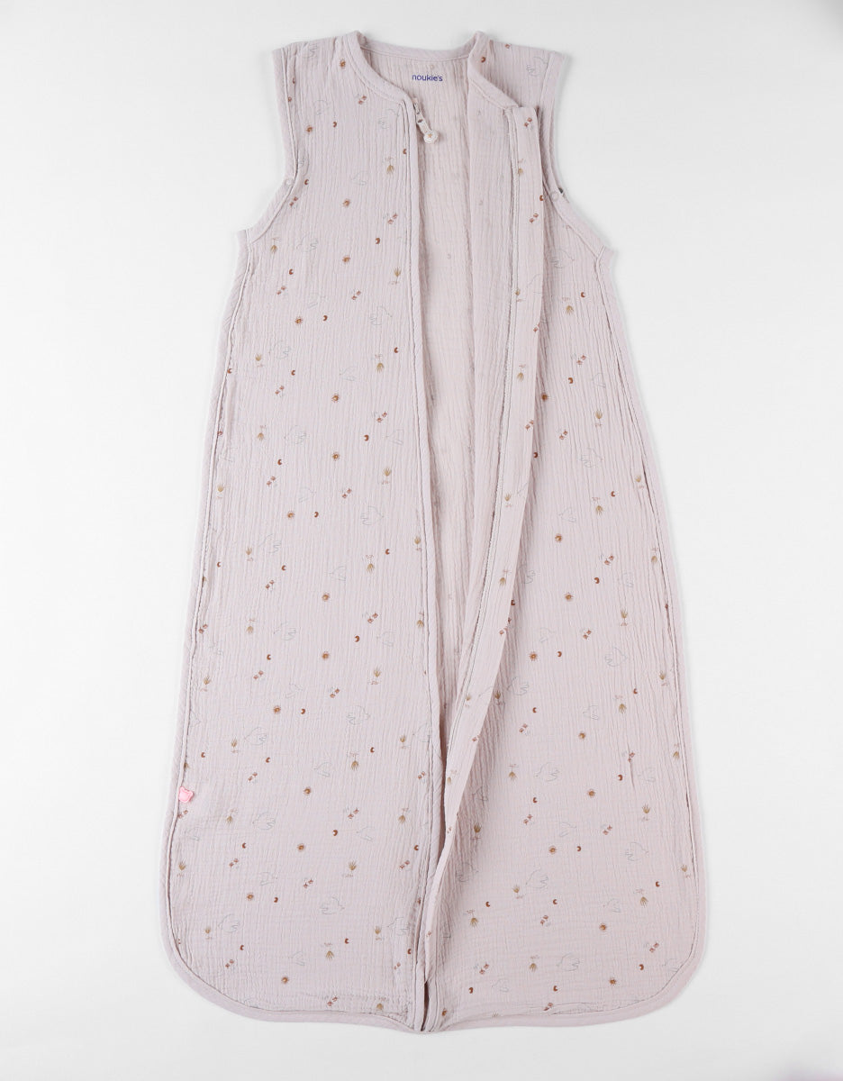 Noukie's Sac de couchage d'été Doves of Happiness 100 cm rose