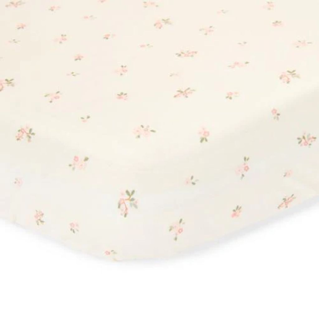 Little Dutch Hoeslaken Fairy Blossom wit biokatoen B 60 x L 120 cm
