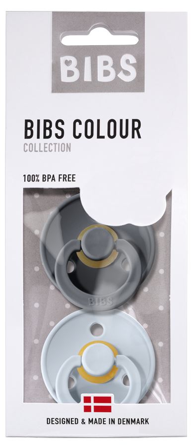 Bibs Fopspeen 6 - 18 maanden Iron/Blue - 2 stuks